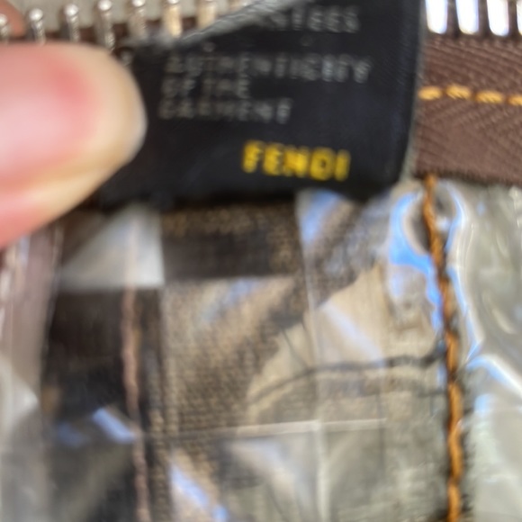 PVC Patent Zucca Spalmati Large Mixed Media B Mix Tote Multicolor Brown/ Tobacco - Picture 8 of 9